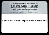 Code Card - Silver Tempest Build & Battle Box from SWSH12: Silver Tempest Pokemon card image
