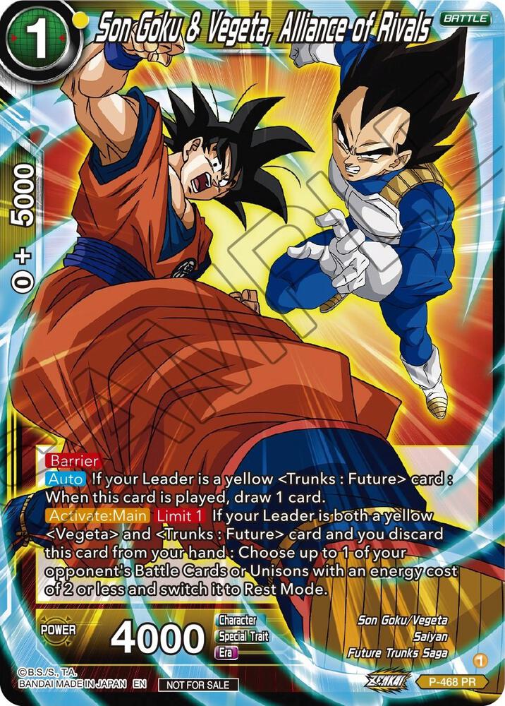 Son Goku & Vegeta, Alliance of Rivals (Z03 Dash Pack) - Promotion