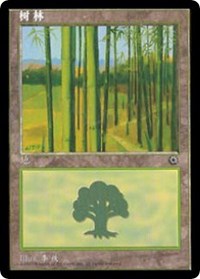 Forest (CS Alternate Art) (215s) - Portal - Magic: The Gathering card