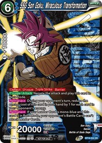 SSG Son Goku, Miraculous Transformation (Championship 2022 Celebration Pack) card art