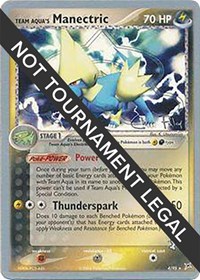 Team Aqua's Manectric - 2004 (Chris Fulop) #4/95 from World Championship Decks Pokemon card image