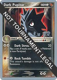 Dark Pupitar - 2005 (Takashi Yoneda) #41/109 from World Championship Decks Pokemon card image
