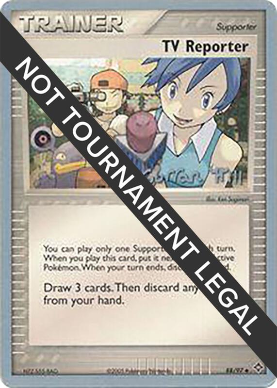 TV Reporter - 2005 (Curran Hill) 88/97 from World Championship Decks