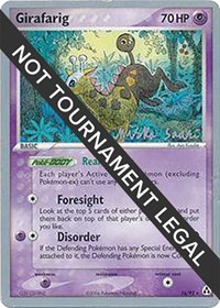 Girafarig - 2006 (Miska Saari) #16/92 from World Championship Decks Pokemon card image