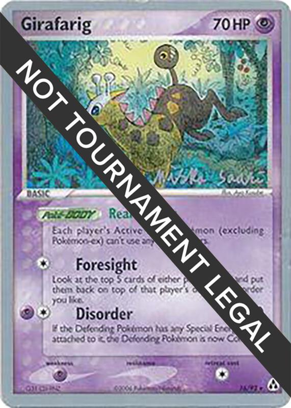 Girafarig - 2006 (Miska Saari) 16/92 from World Championship Decks