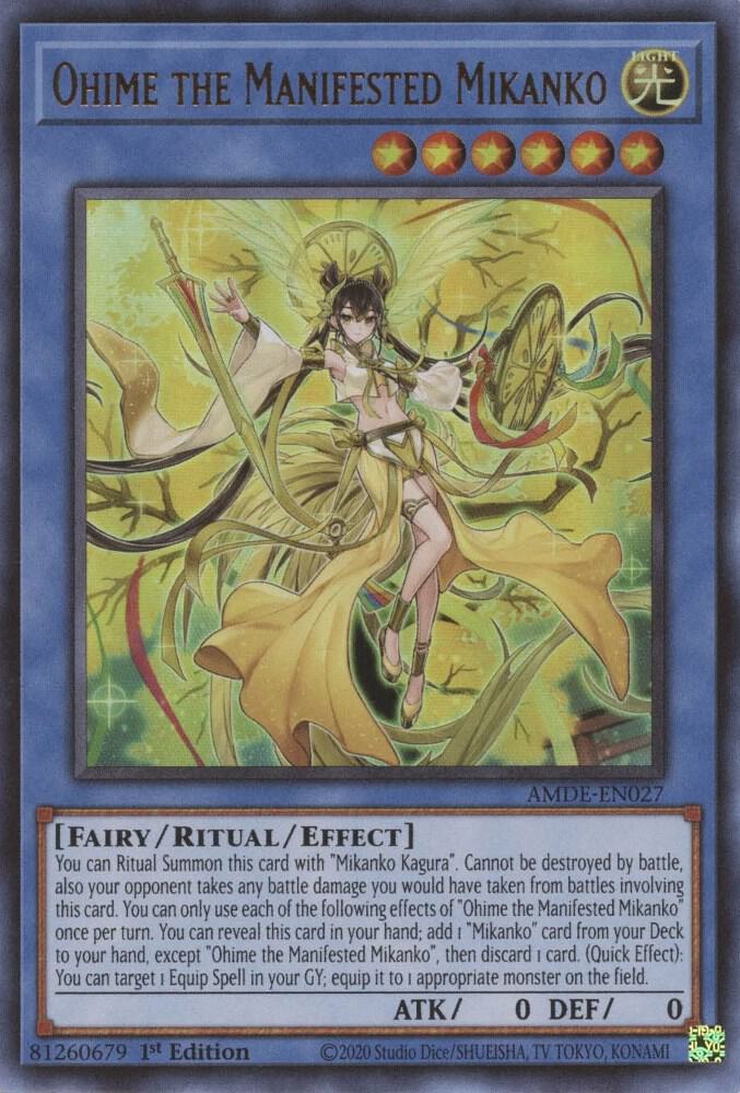 Ohime the Manifested Mikanko - Amazing Defenders - YuGiOh