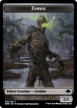 Zombie // Squirrel Double-sided Token