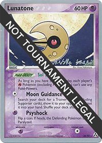 Lunatone (20) - 2006 (Miska Saari) #20/92 from World Championship Decks Pokemon card image