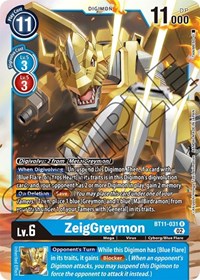 ZeigGreymon - Dimensional Phase - Digimon card