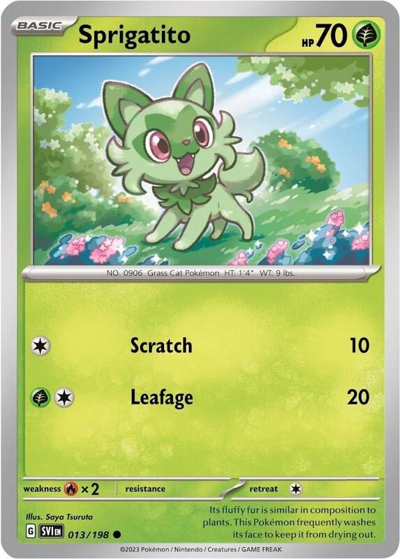 Sprigatito - 013/198 (Mirage Holo) 013/198 from Miscellaneous Cards & Products