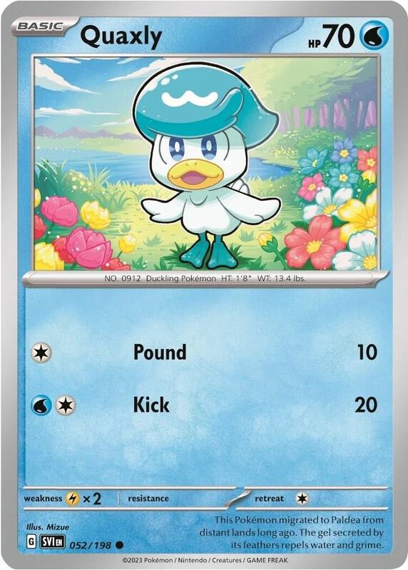 Quaxly - 052/198 (Mirage Holo) 052/198 from Miscellaneous Cards & Products