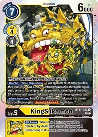KingSukamon - Dimensional Phase - Digimon card