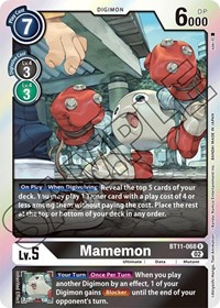 Mamemon - Dimensional Phase - Digimon card