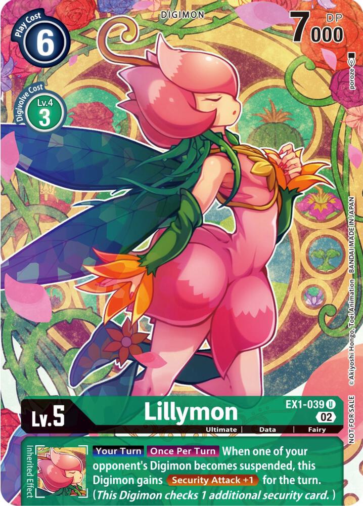 Lillymon Digimon Illustration Competition Pack 2022 digimon card
