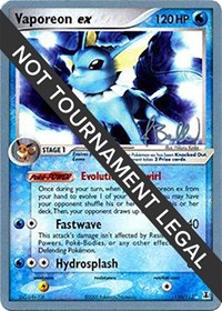 Vaporeon ex - 2006 (Jimmy Ballard) #110/113 from World Championship Decks Pokemon card image