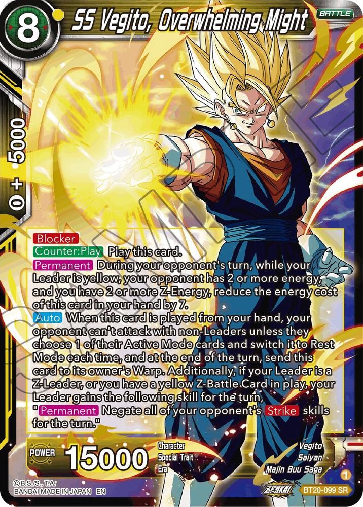 SS Vegito, Overwhelming Might - Power Absorbed - Dragon Ball Super