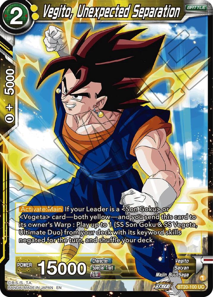 Vegito, Unexpected Separation - Power Absorbed - Dragon Ball Super