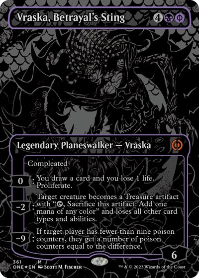 Vraska, Betrayal's Sting (Oil Slick Raised Foil)