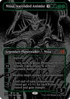 Nissa, Ascended Animist (Oil Slick Raised Foil) - Phyrexia: All