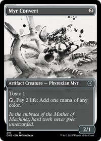 Myr Convert (Showcase) - Phyrexia: All Will Be One - Magic: The Gathering card