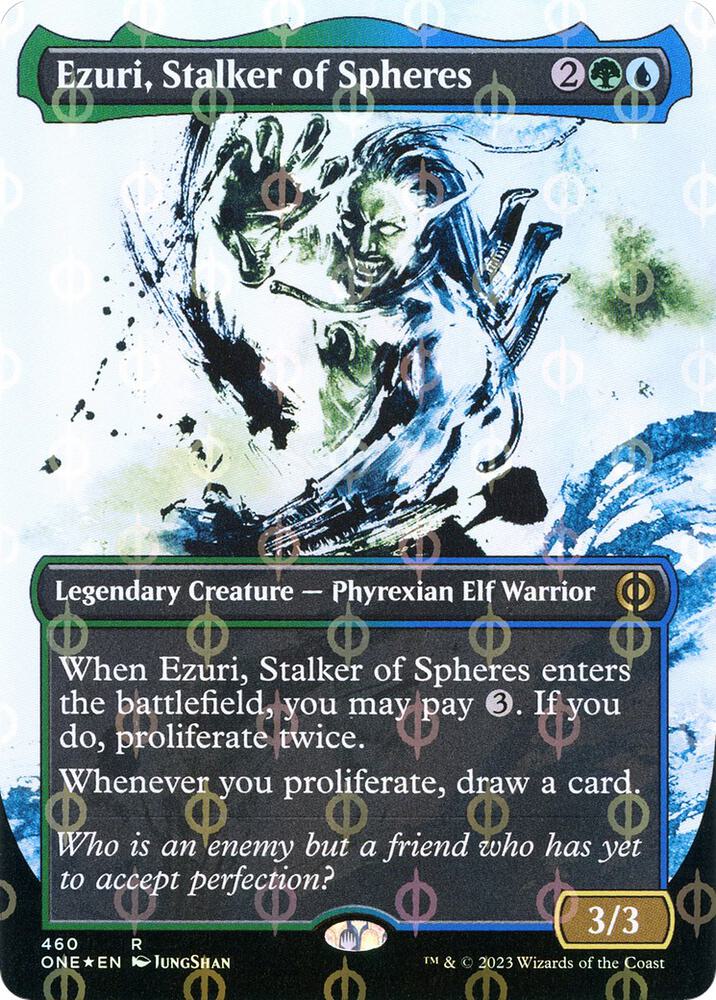 Ezuri, Stalker of Spheres (Showcase) (Step-and-Compleat Foil) - Phyrexia:  All Will Be One - Magic: The Gathering - TCGplayer.com