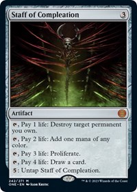 Staff of Compleation - Phyrexia: All Will Be One - Magic: The Gathering