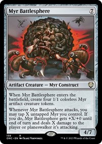Myr Battlesphere (Commander: Phyrexia: All Will Be One)