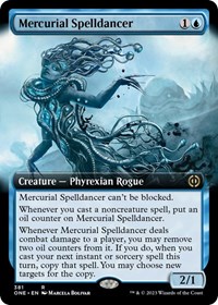 Mercurial Spelldancer (Extended Art) - Phyrexia: All Will Be One - Magic: The Gathering card