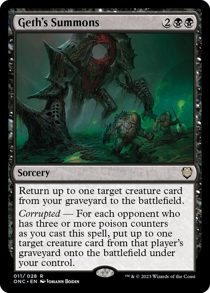 Geth's Summons - Commander: Phyrexia: All Will Be One - Magic: The