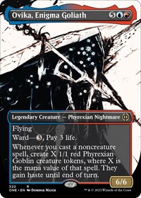 Ovika, Enigma Goliath (Showcase) - Phyrexia: All Will Be One - Magic: The Gathering card