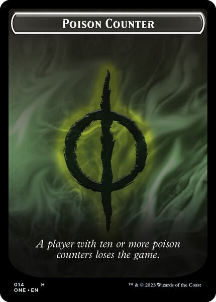 Poison Counter // Phyrexian Mite Double-sided Token - Phyrexia