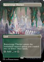 Razorverge Thicket (Borderless) - Phyrexia: All Will Be One