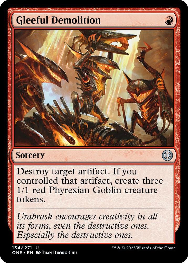 Gleeful Demolition - Phyrexia: All Will Be One - Magic: The Gathering ...