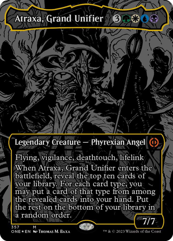 アトラクサ オイルスリックfoil Atraxa, Grand Unifier Atraxa, Grand Unifier (Oil Slick Raised Foil) - Phyrexia