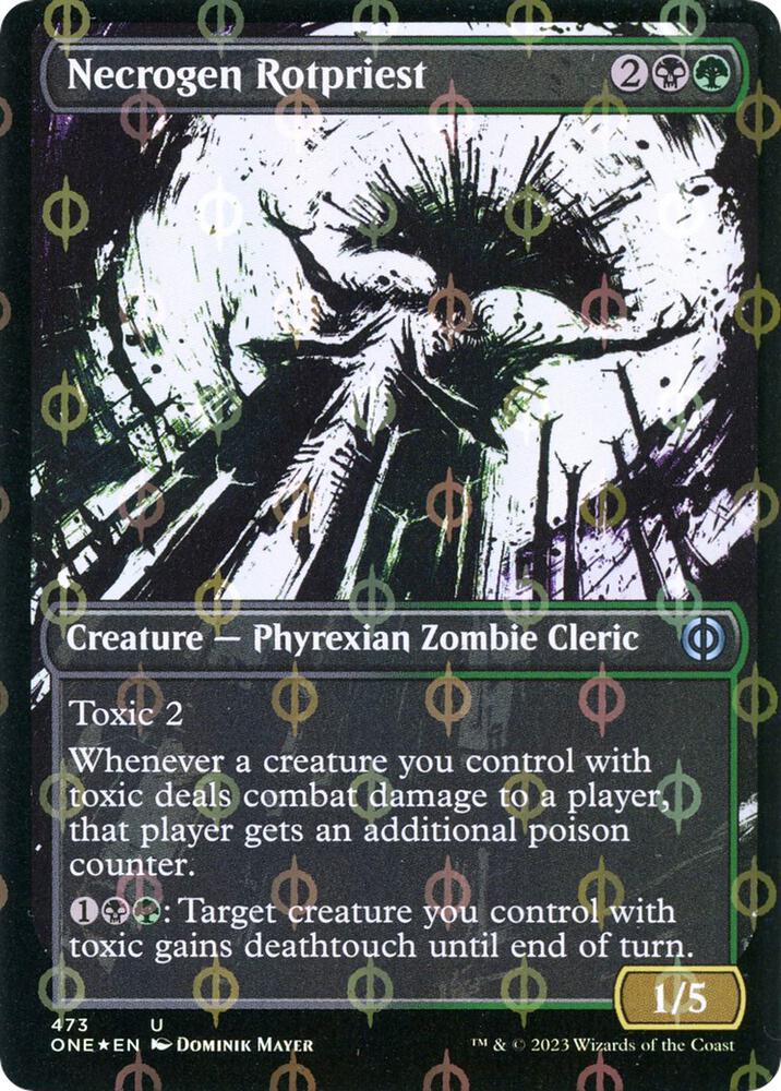 Necrogen Rotpriest (Showcase) (Step-and-Compleat Foil) - Phyrexia