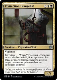 Vivisection Evangelist - Phyrexia: All Will Be One - Magic: The Gathering card