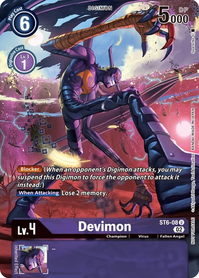 Devimon Digimon Illustration Competition Pack 2022