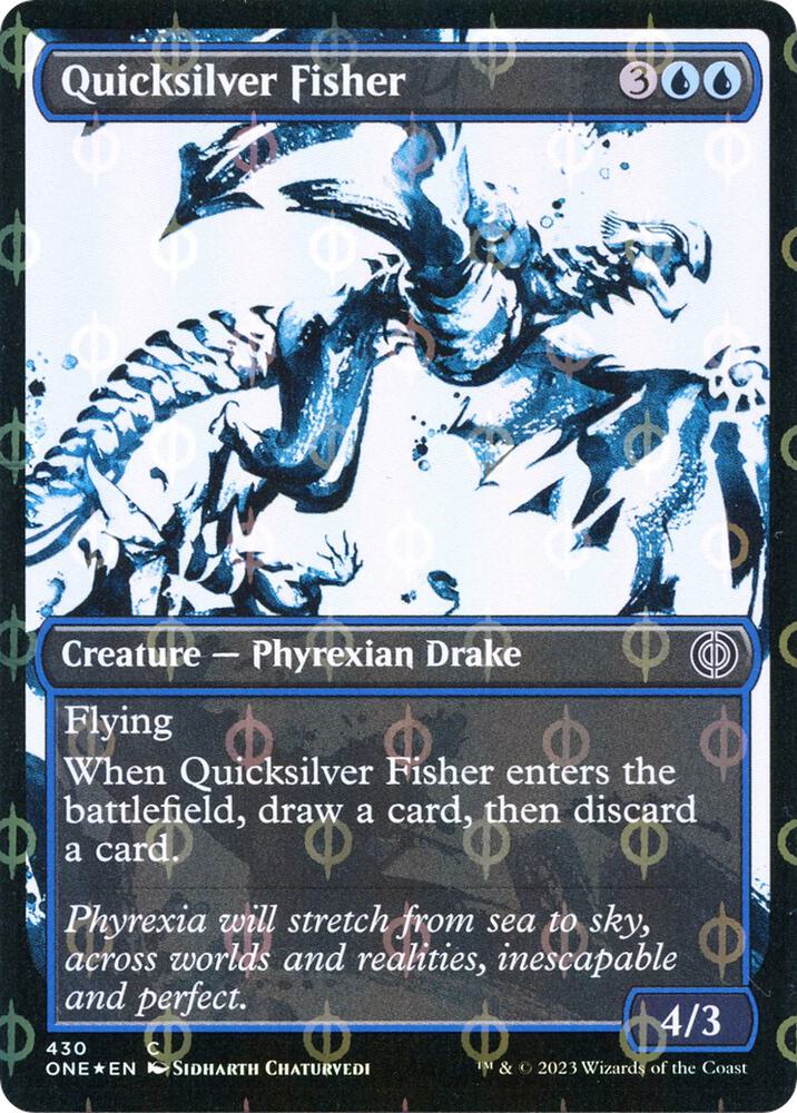 Quicksilver Fisher (Showcase) (Step-and-Compleat Foil) - Phyrexia