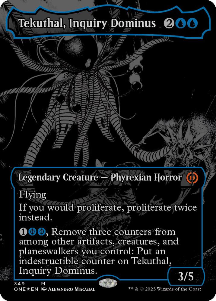 Tekuthal, Inquiry Dominus (Oil Slick Raised Foil) - Phyrexia: All