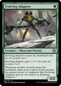 Evolving Adaptive - Phyrexia: All Will Be One - Magic: The Gathering card