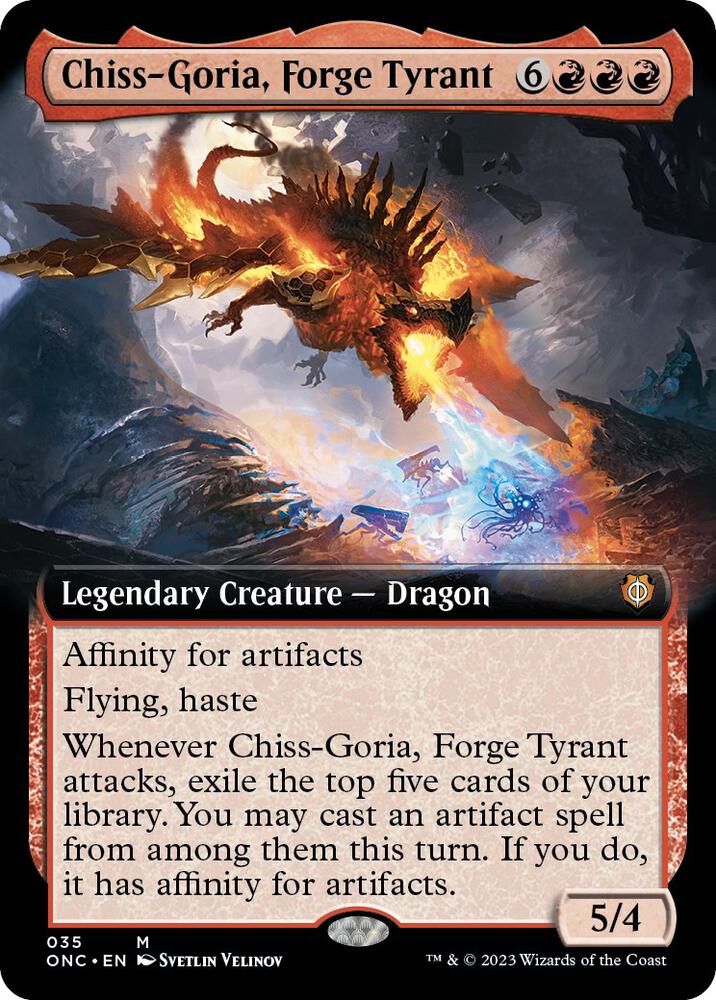 Chiss-Goria, Forge Tyrant (Extended Art) - Commander: Phyrexia