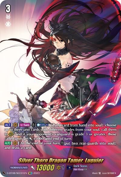 Silver Thorn Dragon Tamer, Luquier (SEC) - D-BT08: Minerva Rising