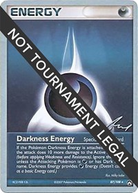 Darkness Energy - 2007 (Tom Roos) #87/108 from World Championship Decks Pokemon card image