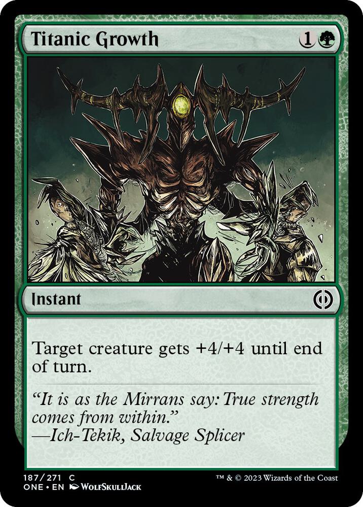 Titanic Growth - Phyrexia: All Will Be One - Magic: The Gathering