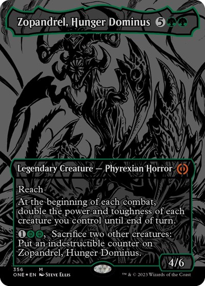 Zopandrel, Hunger Dominus (Oil Slick Raised Foil)