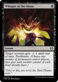 Whisper of the Dross - Phyrexia: All Will Be One - Magic: The Gathering card