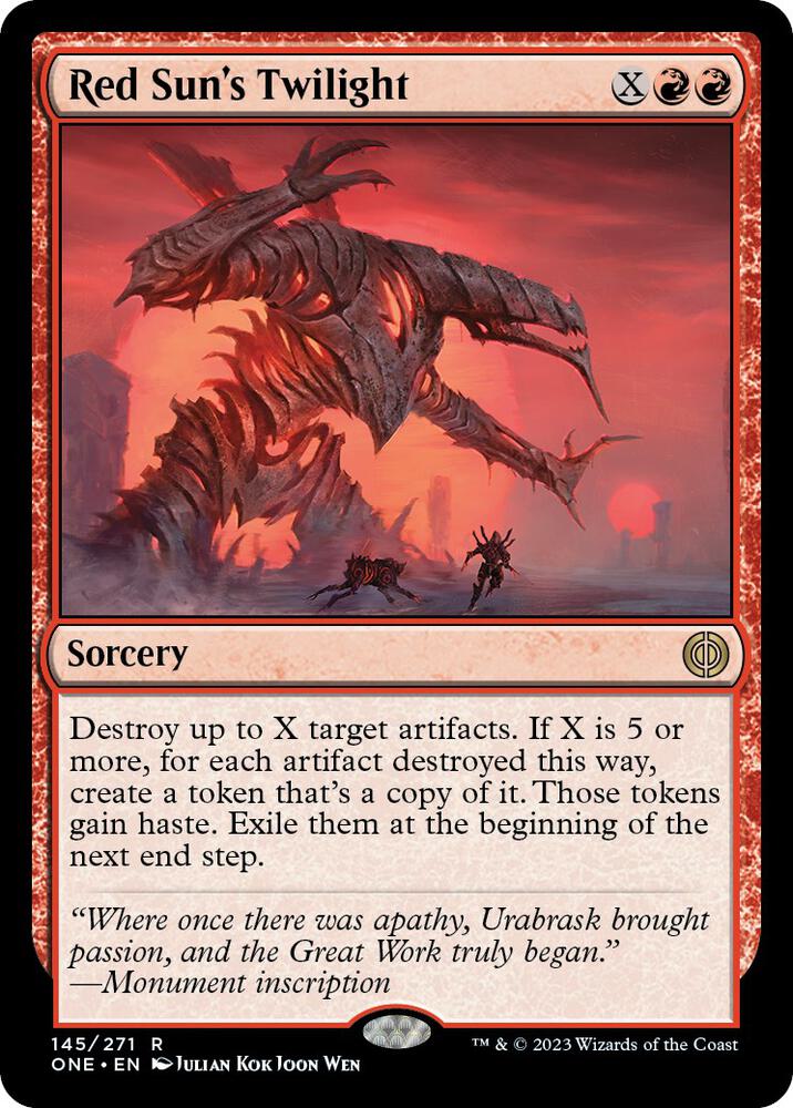 Red Sun's Twilight - Phyrexia: All Will Be One - Magic: The