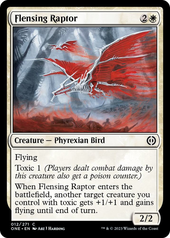 MTG ReFa PER－L1414 Flensing Raptor - Phyrexia: All Will Be One - Magic: The Gathering
