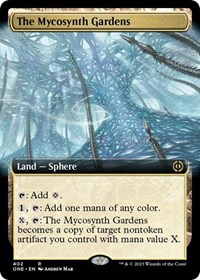 The Mycosynth Gardens (Extended Art) - Phyrexia: All Will Be One - Magic: The Gathering card