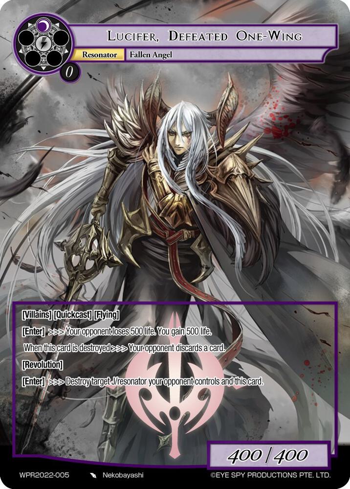 Lucifer, Defeated One-Wing